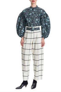 Corey Lynn Calter - Antonella Check-print High Rise Pant