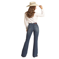 Panhandle - Rock & Roll Denim Ladies High Rise Jaquard Trouser Jeans