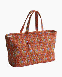 Vera Bradley Women's Knollton Travel Tote Bag in garden paisley - women's bag - detail view