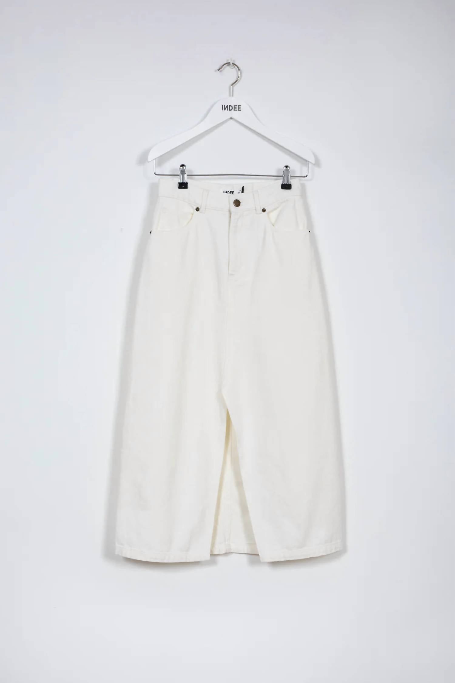 Indee - Girl's Pompei Long Denim Front Slip Skirt