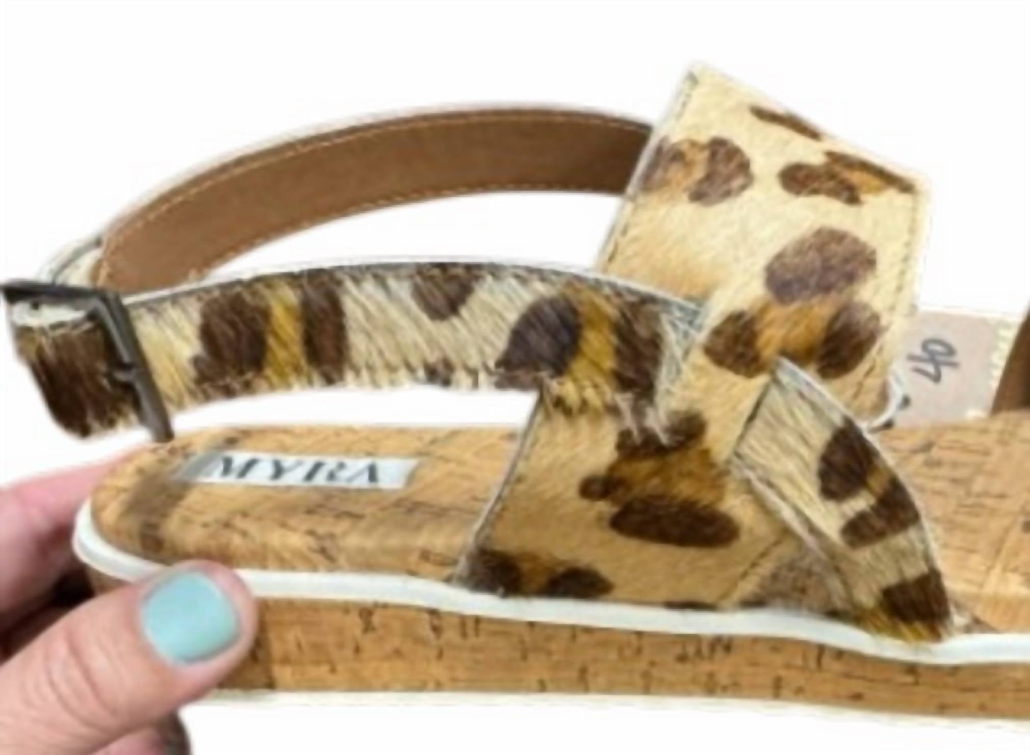 Myra Women's Swanky Sandal in cheetah - women's sandal - view 6