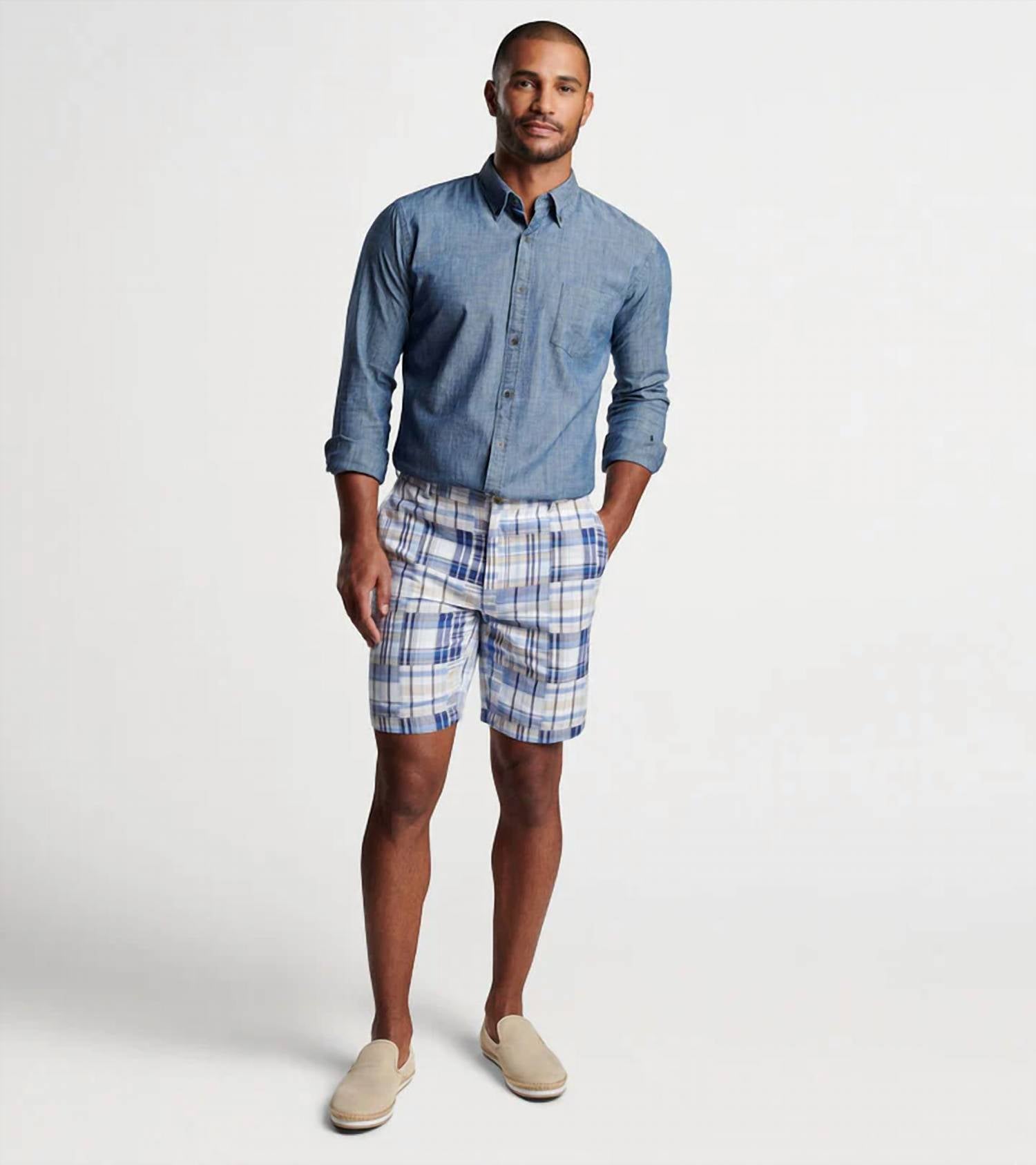 Peter Millar - Cabana Madras Cotton Shorts