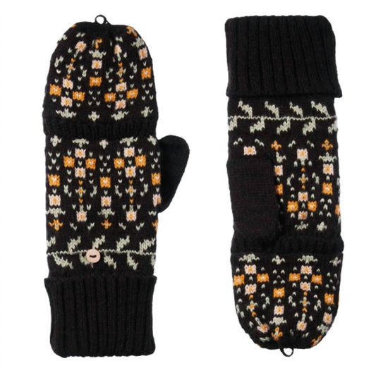 Women's Recycled Knit Fairisle Flip Mitten