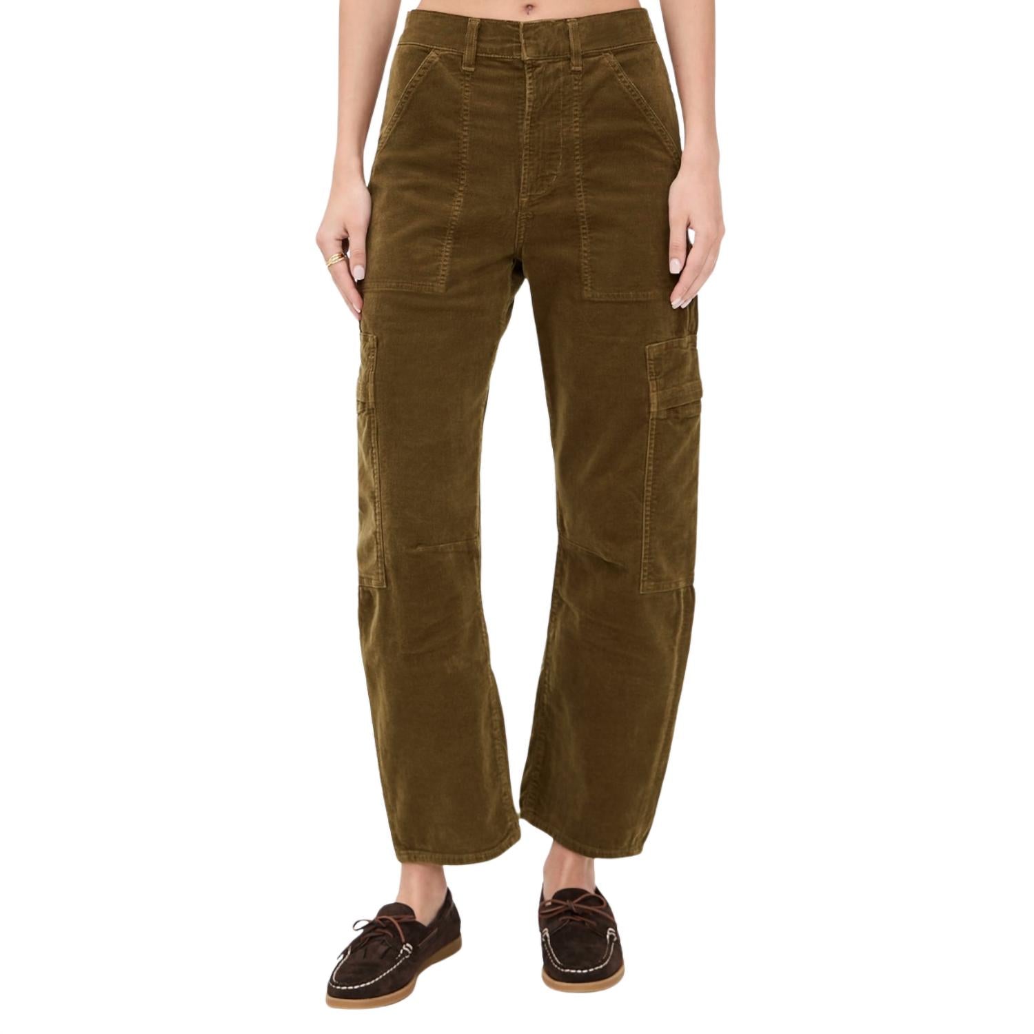 Citizens of Humanity Marcelle Corduroy Cargo Pants in manuka - women's pants