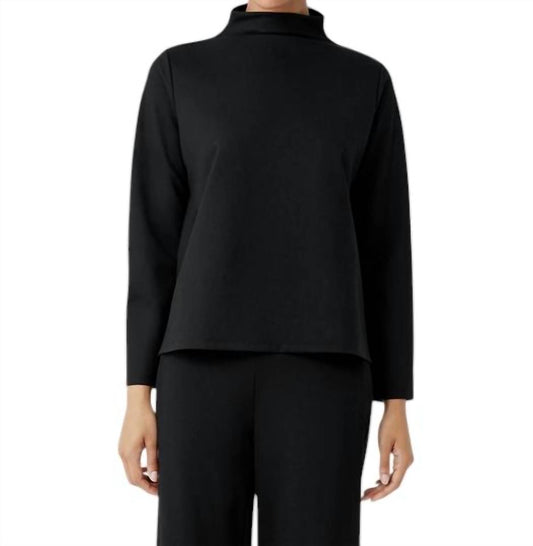 Eileen Fisher - Funnel Neck Long Sleeve Top