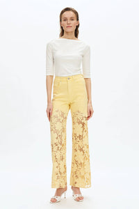 Bayeas - Flora High Rise Wide Leg Jeans