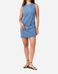 Habitual - Sleeveless Belted Mini Dress