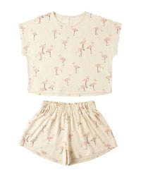 Rylee + Cru - Raegan Flamingo Short Set