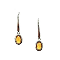 Aamiaa - Color Candy Collection Earrings With 6x4 Oval Citrine