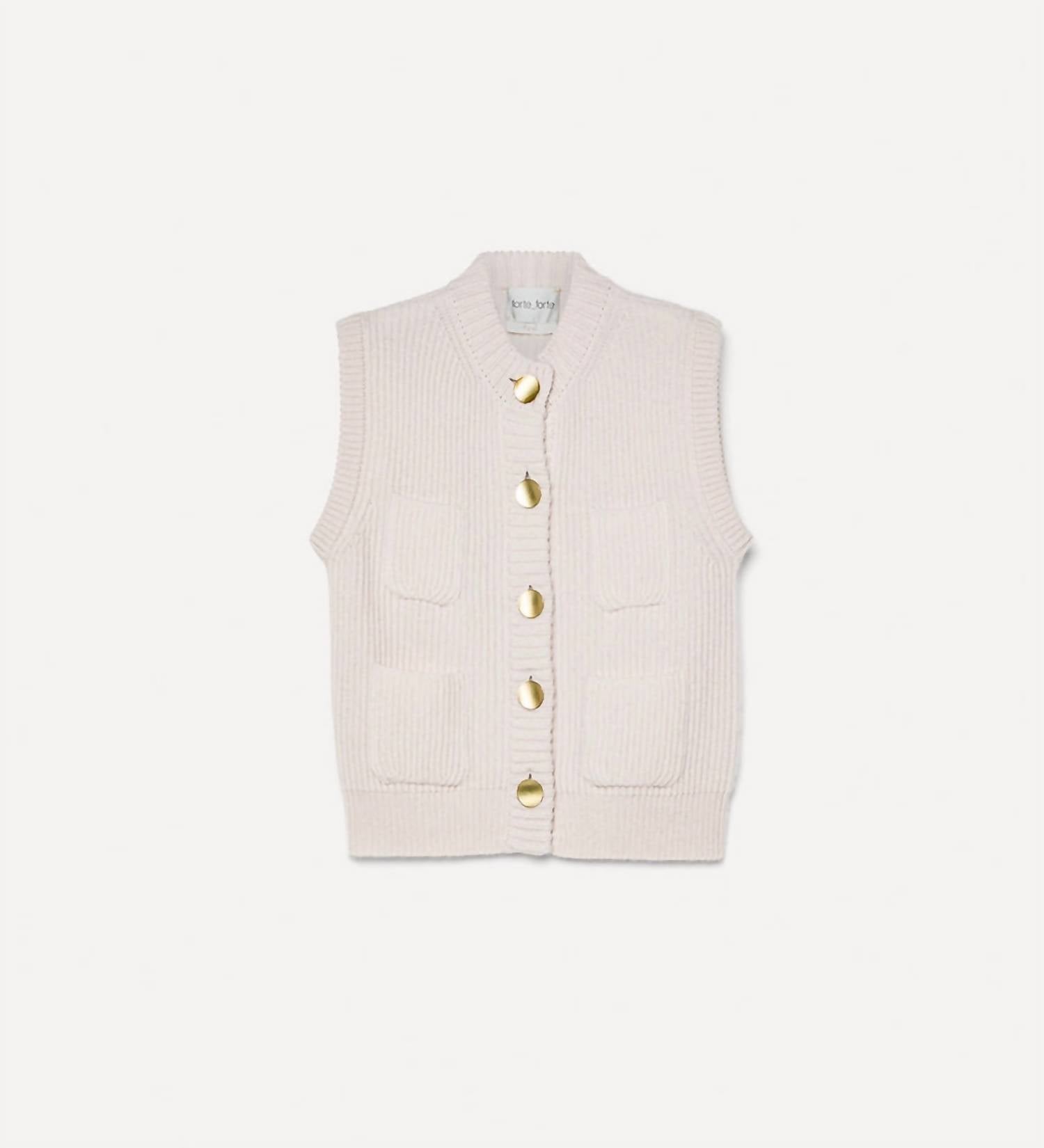 Forte Forte - Cashmere Wool English Rib Knit Vest
