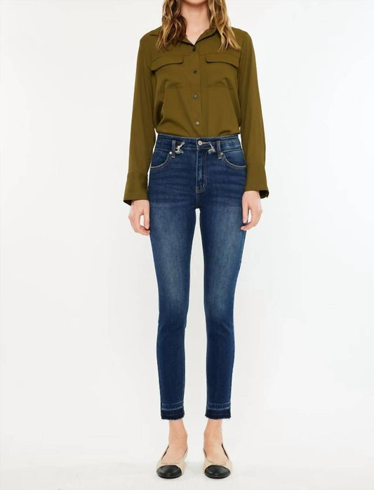 Kancan - Double Waist High Rise Ankle Skinny Jean