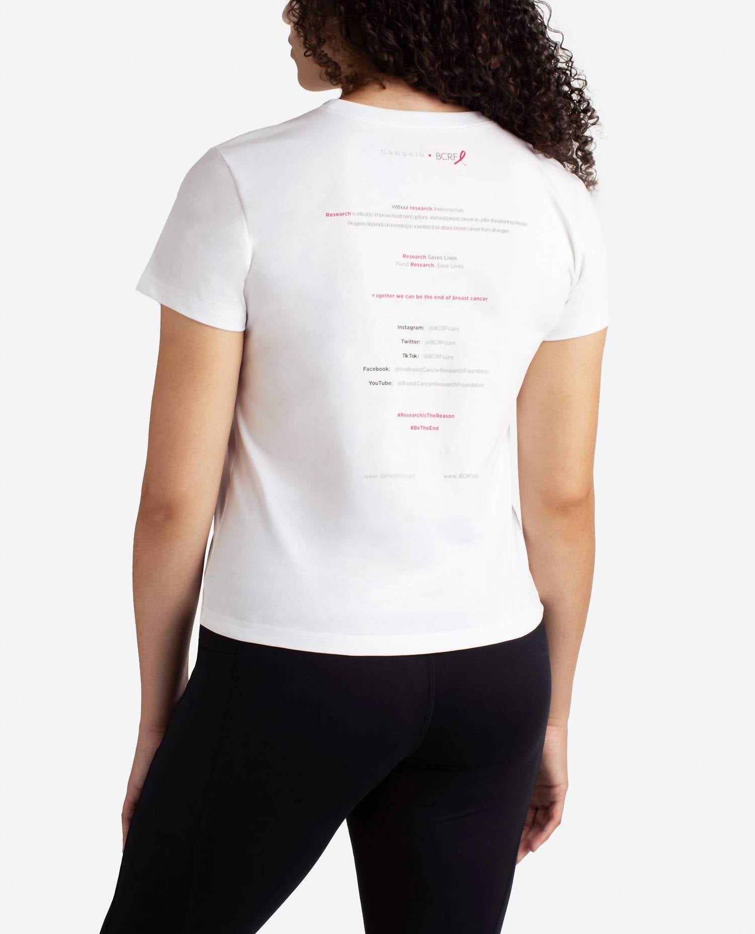 Danskin - Bcrf Collaboration Short Sleeve Tee