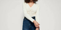 Nation Ltd - CAMBRIA GATHERED LONG SLEEVE TEE