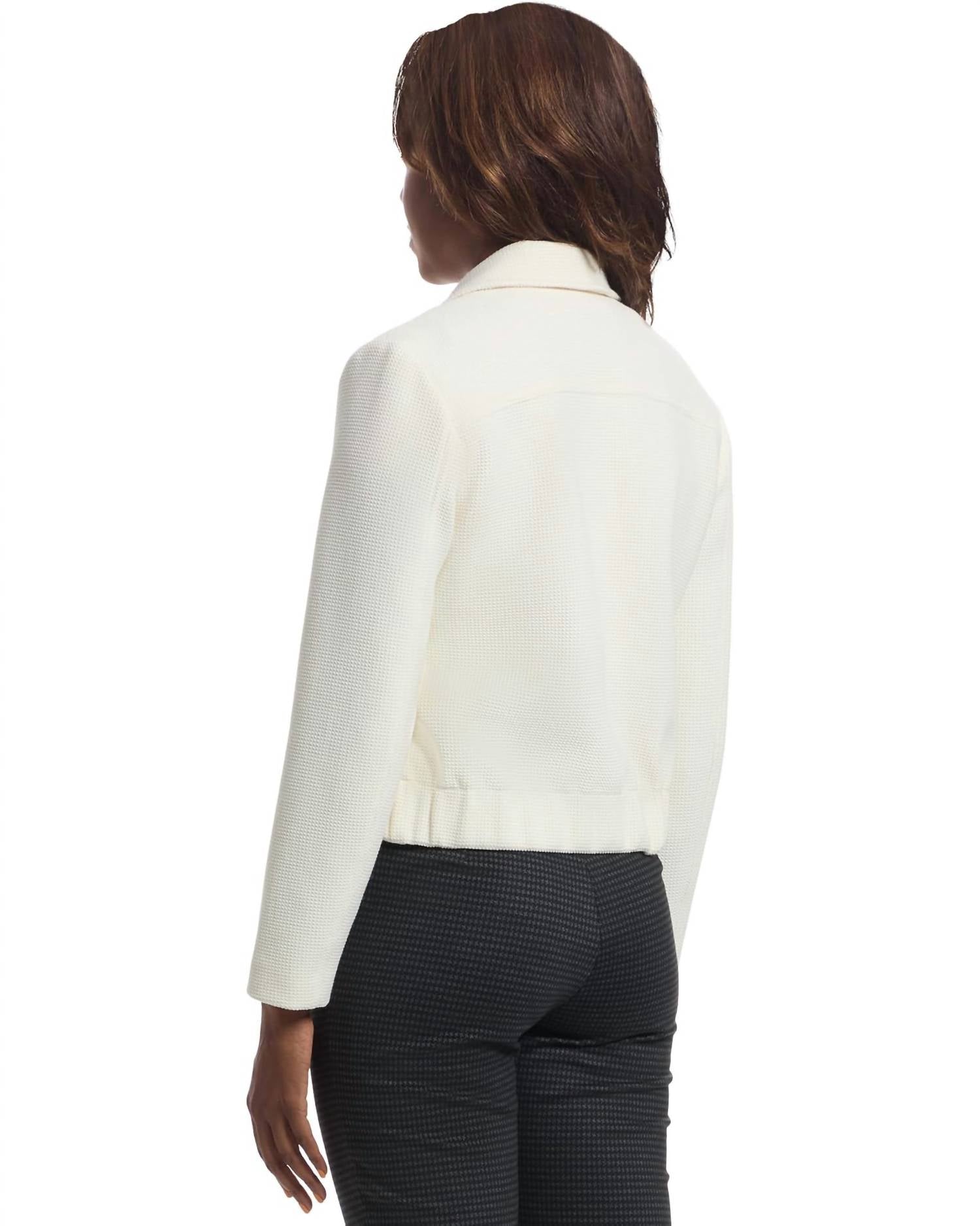 Elliott Lauren - Top Knotch Button Closure Crop Jacket