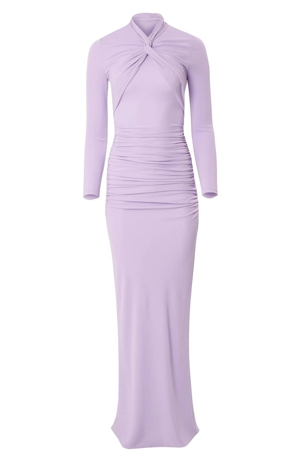 Carolina Herrera - Twist Neck Long Sleeve Jersey Gown