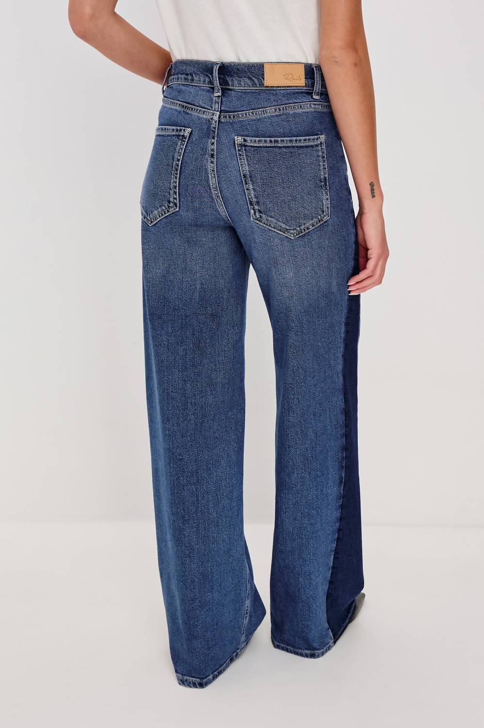 Rails Angeleno Godet Jeans in indigo grove - women's jeans - alternate view