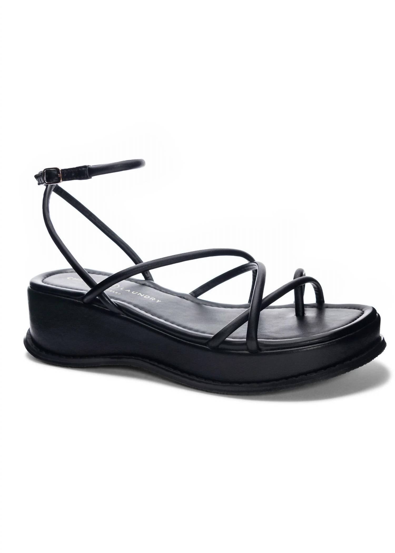CHINESE LAUNDRY Women's Clairo Open Toe Sandal in black - women's sandal