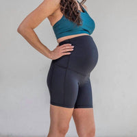 Senita Athletics Maternity Rio Shorts in black - women's shorts - view 5