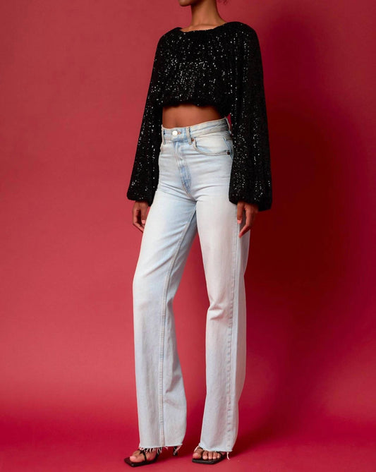 Endless Rose - Sequins Blouson Blouse