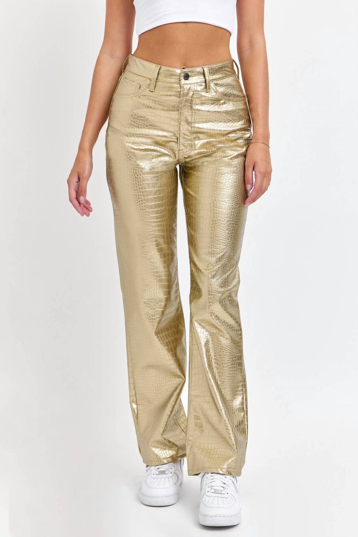 Cello - High Rise Faux Leather Pants
