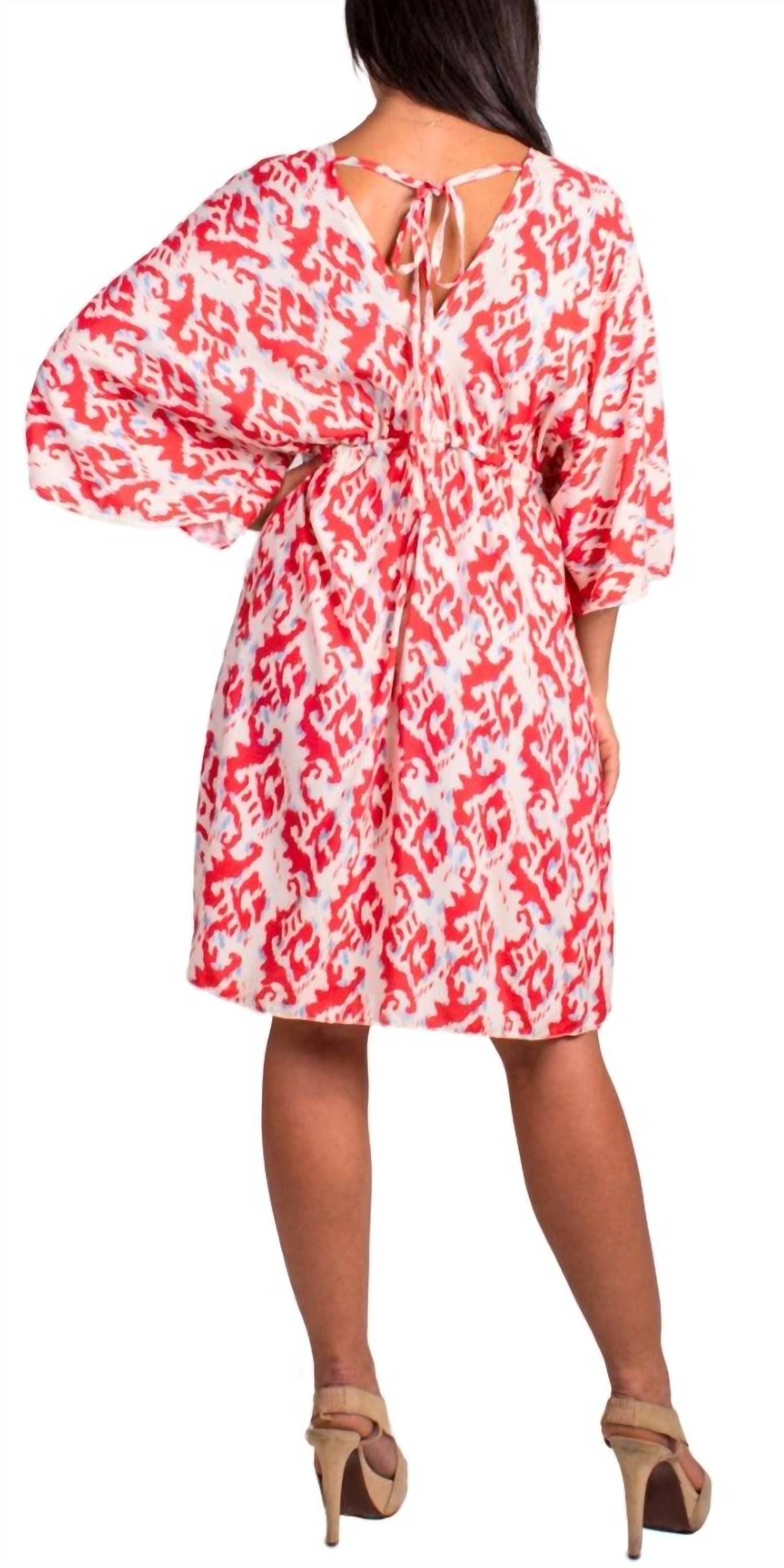 Gigi Moda - Corta Ikat Print Mini Dress