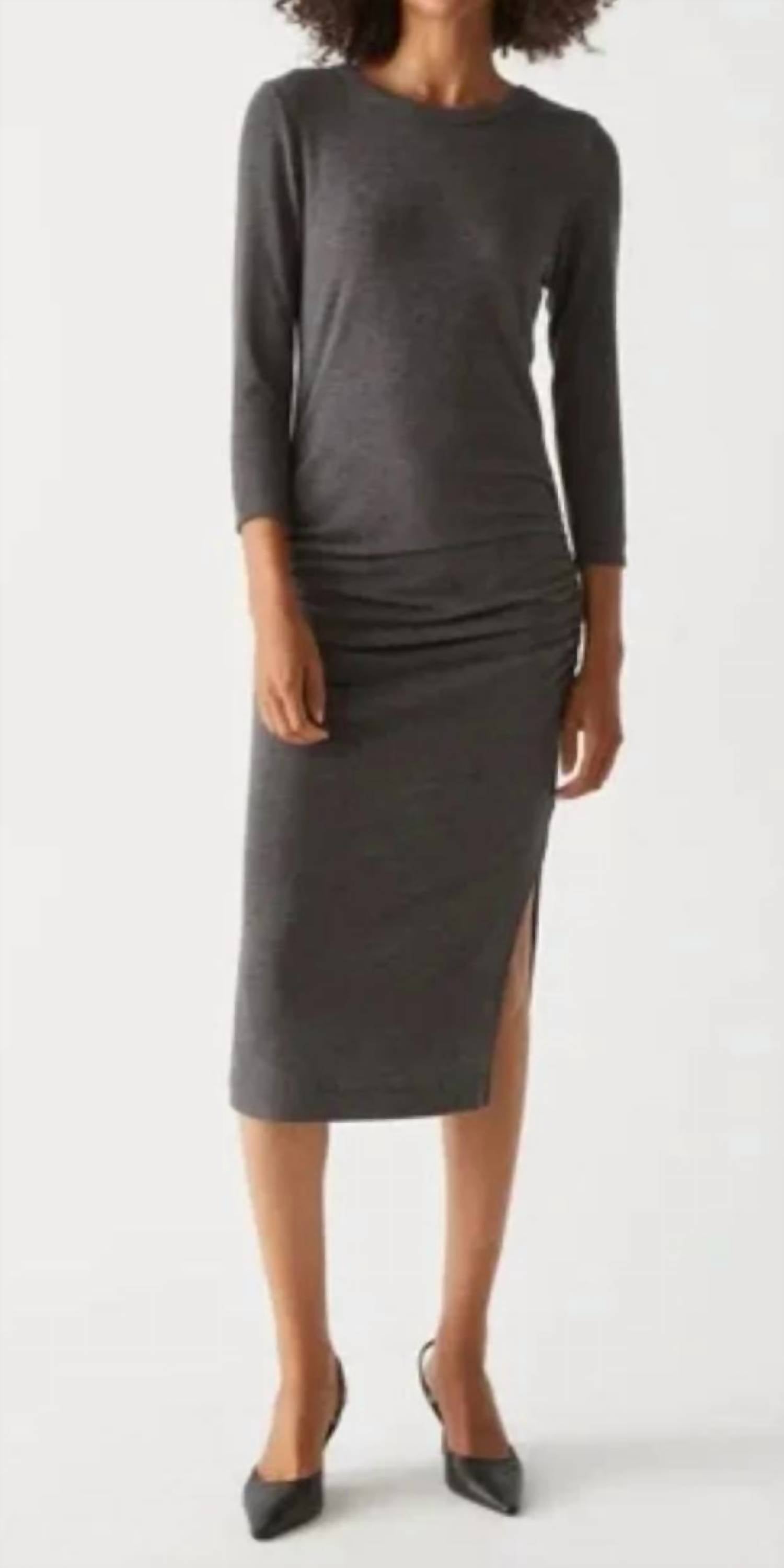 Michael Stars - Christy 3/4 Sleeve Midi Dress