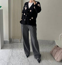 Bernadette - Cammie Embellished Alpaca Wool Cardigan