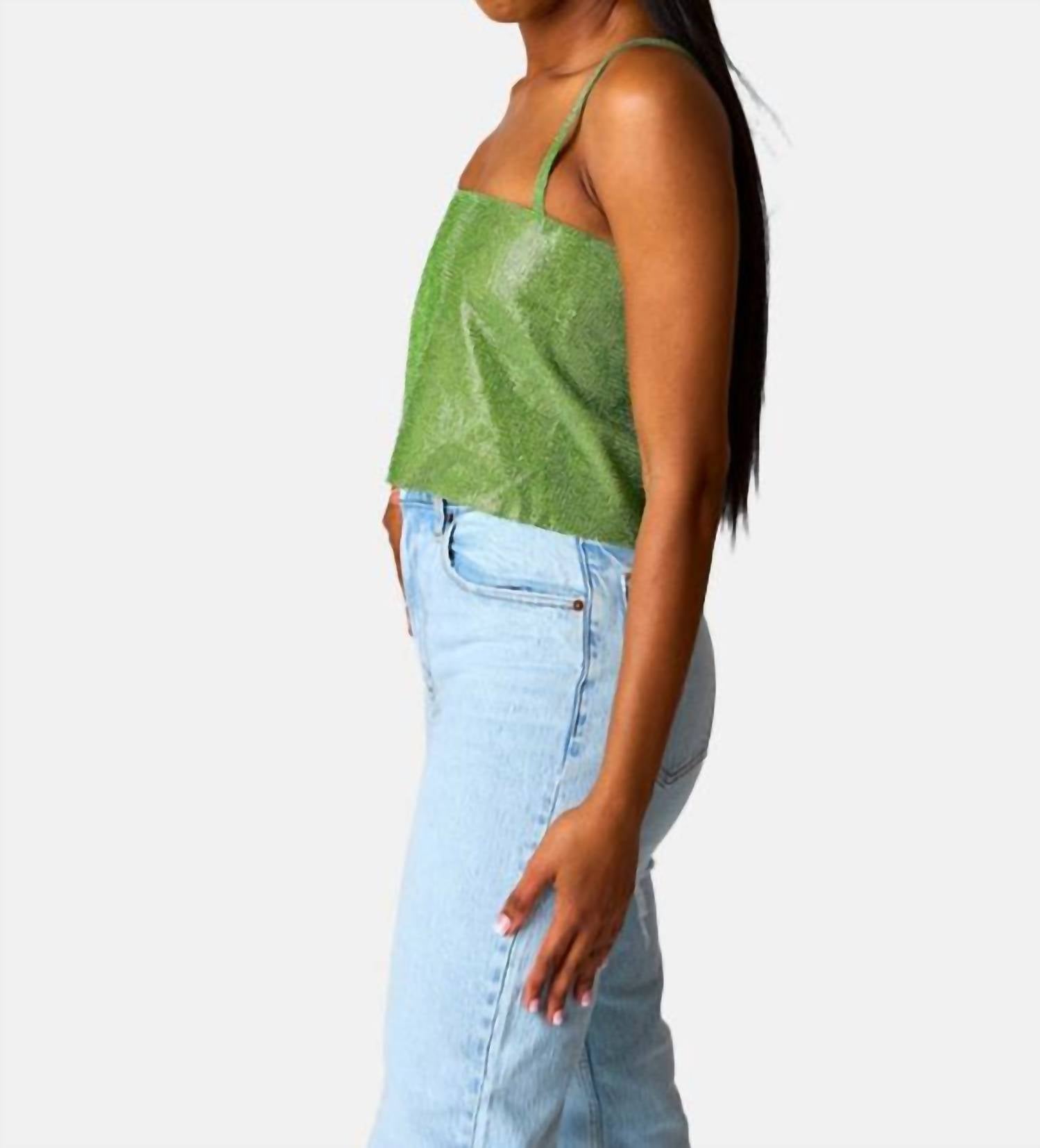 Buddylove - Rhinestone Crop Top