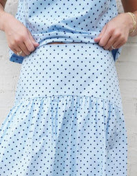 Day + Moon - Polka Dot Maxi Skirt