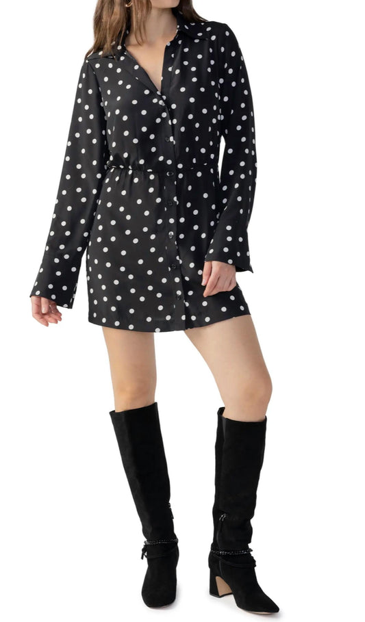 Sanctuary - Modern Polka Dot Shirt Dress