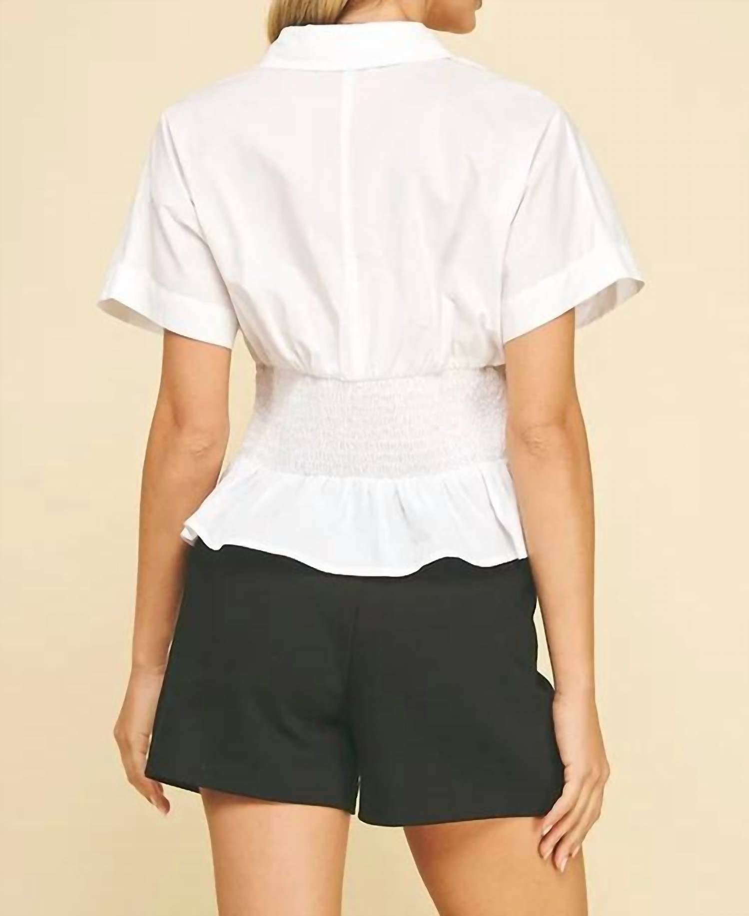 Pinch - Tucked-Detail Blouse