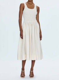 Pistola - Alessia Smocked Drop Waist Midi Dress