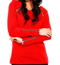 Zip Cowl Sweater
