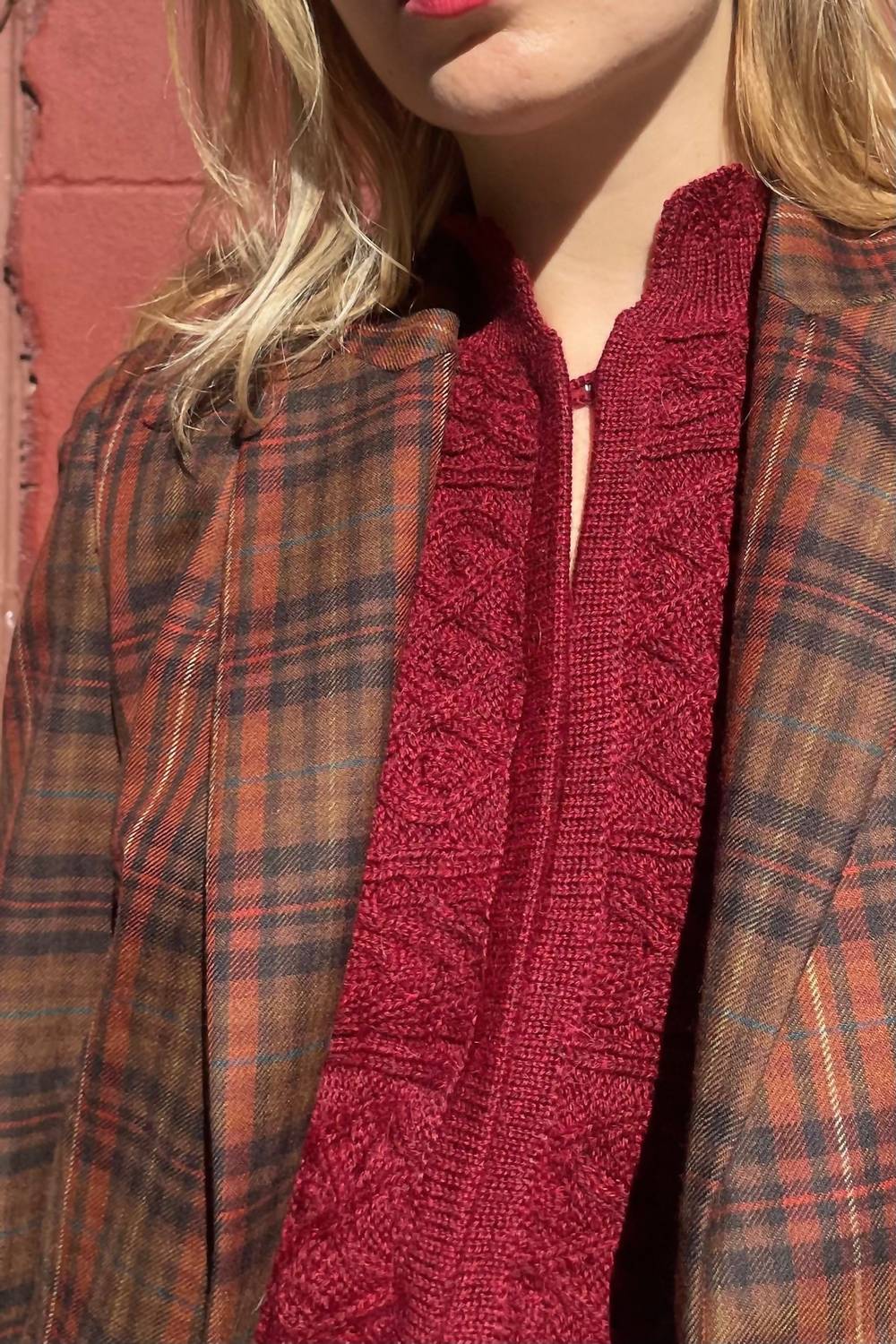 Rose Velvet - Patrice Baby Alpaca Dickie Sweater