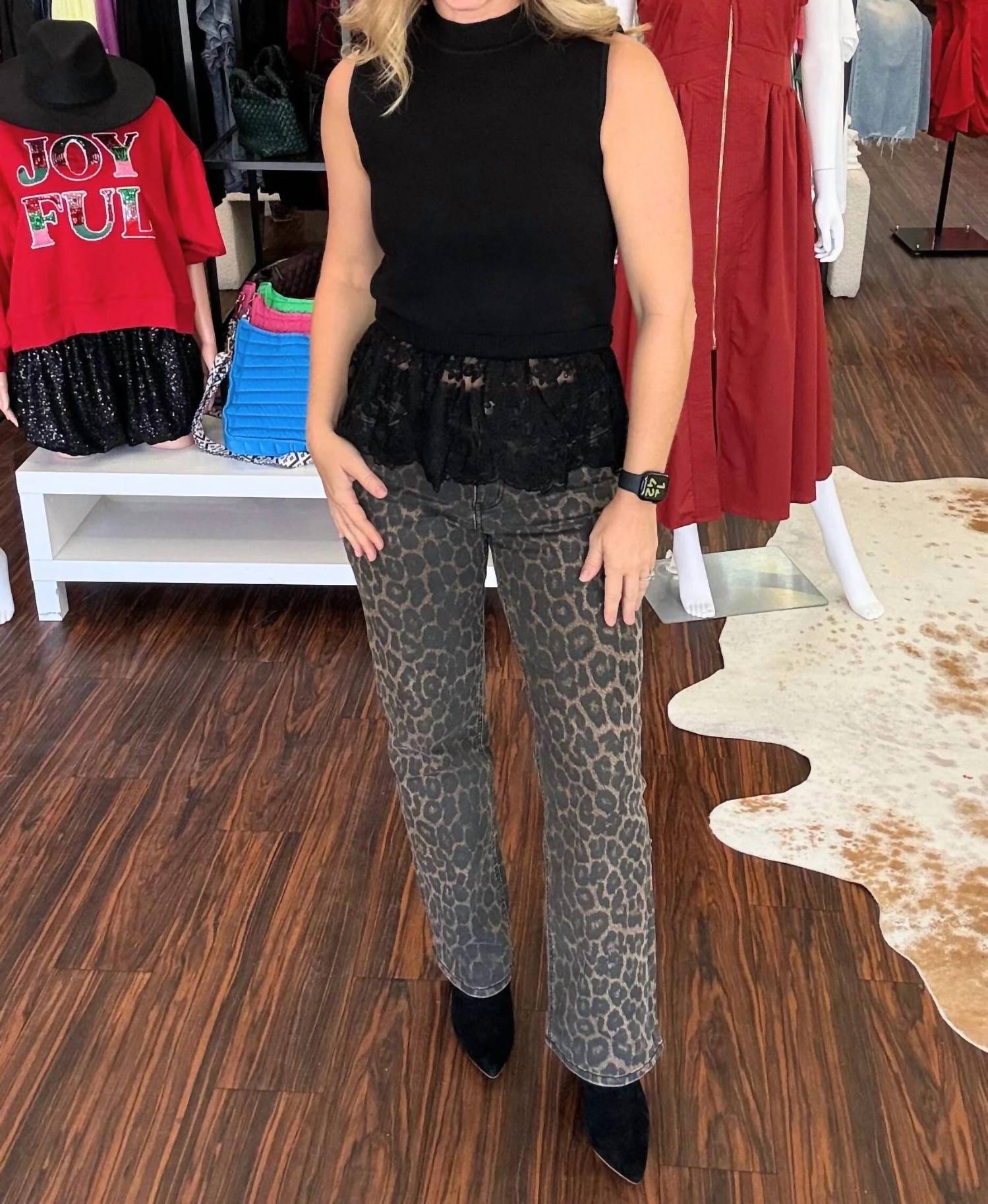 Flying Monkey - High Rise Slim Wide Jeans