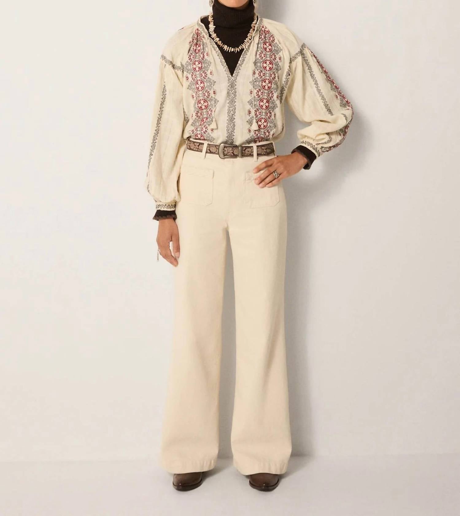 Maison Hotel - Virgina Embroidered Blouse