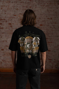 Iron & Resin Mushroom Dreams Pocket Tee in black - men's t-shirt - alternate view