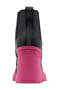 SOREL Women's Brex Waterproof Platform Block Heel Chelsea Boot in black cactus pink - women's shoe - view 5