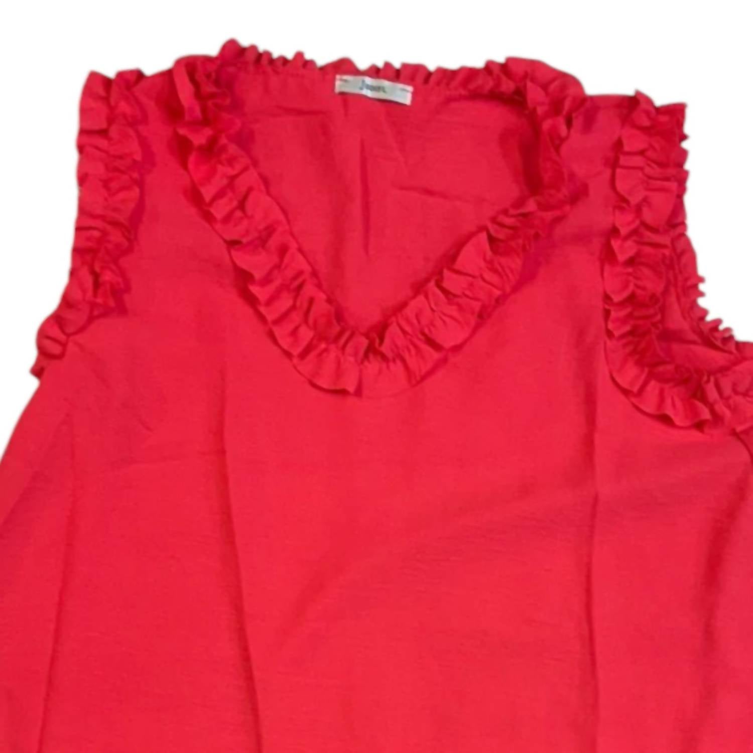 Jodifl - Women's Sleeveless Ruffle Top