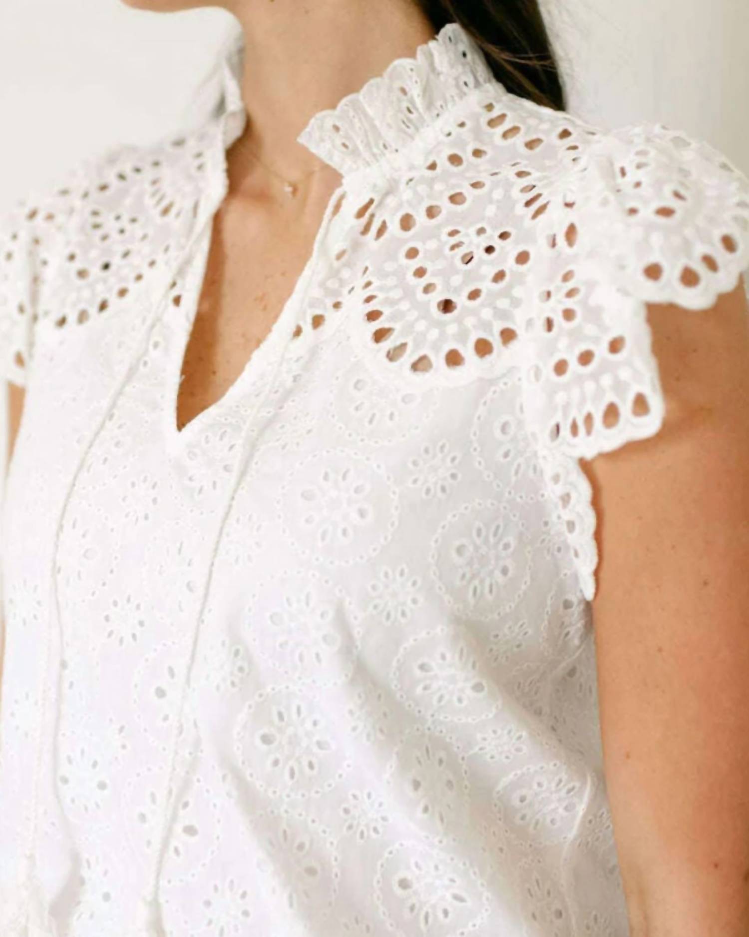 Sincerely Ours - Marley Eyelet Top