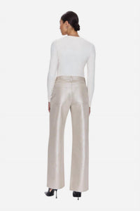 PISTOLA Women's Tate Pant in champaigne luster - women's pants - detail view