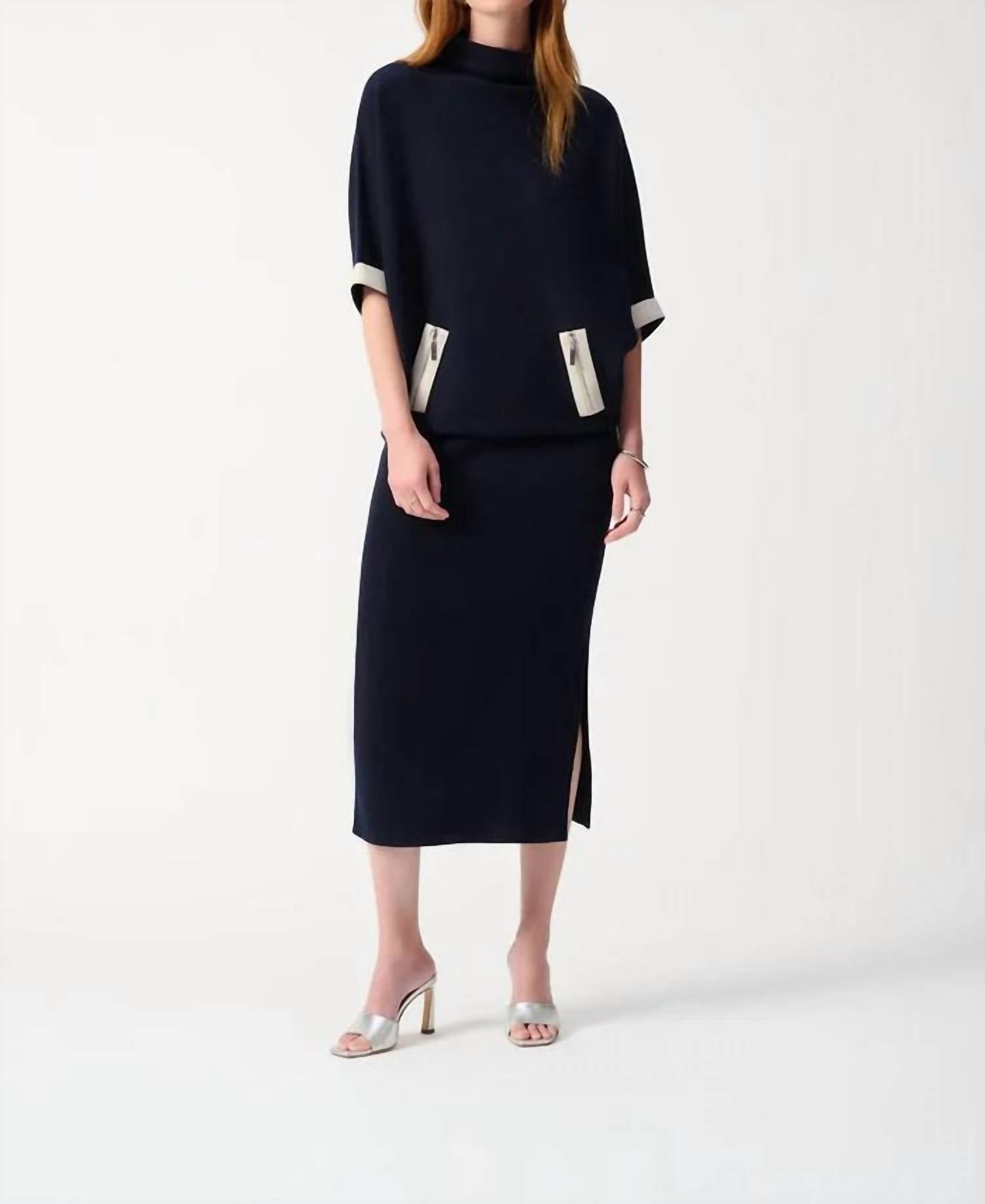 Joseph Ribkoff - Sweater Knit Midi Skirt