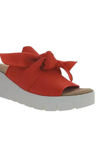 BERNIE MEV Women's Fressia Sandal in red - women's sandal - detail view