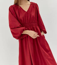 Jodifl - Brylee Long Sleeve Maxi Dress With Pockets