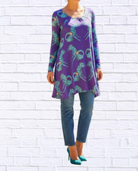 Diva Usa - Sibella Pleated Front Long Sleeve Blouse