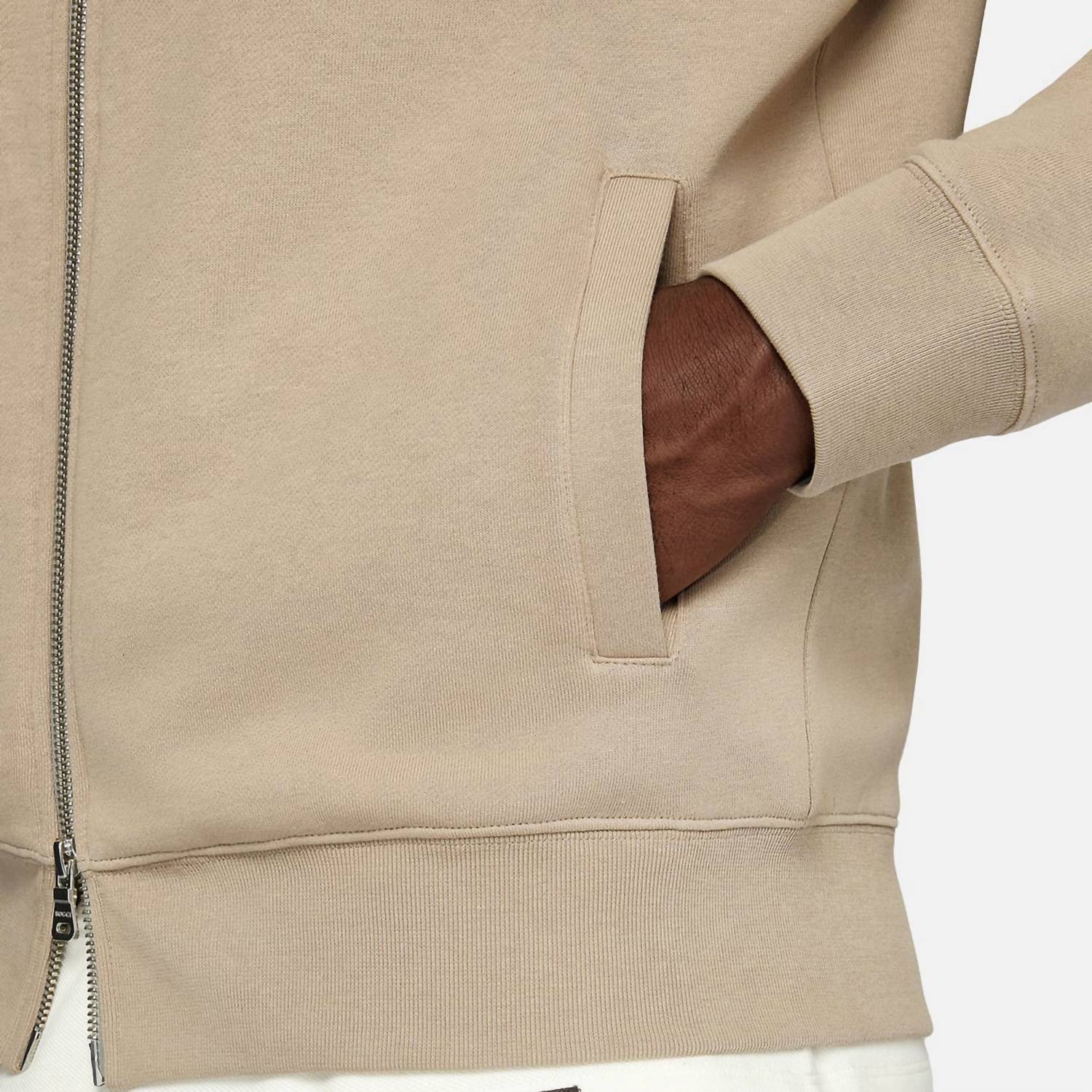 Boggi Milano - Soft Cotton Full Zip Mock-neck Jacket