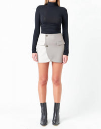 Endless Rose - Colorblock Mini Skirt