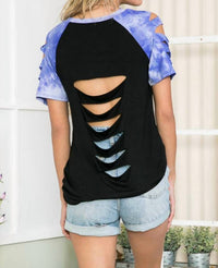 Magic Fit - Cutout Top With Tie-dye