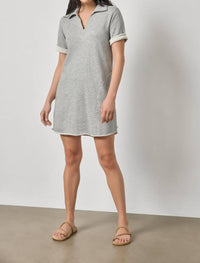 Lilla P - Raw Hem Terry Mini Dress