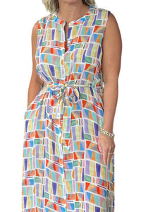 Apny - Slvless Button Down Maxi
